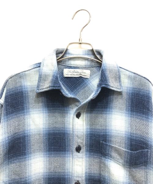 REMI RELIEF（レミレリーフ）REMI RELIEF BEAMS PLUS (ビームスプラス) 別注 Indigo Flannel Check Shirt（インディゴフランネルチェックシャツ）38111953671 / オンブレチェックシャツ ブルー サイズ:Mの古着・服飾アイテム