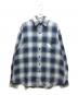 REMI RELIEF（レミレリーフ）の古着「別注 Indigo Flannel Check Shirt（インディゴフランネルチェックシャツ）38111953671 / オンブレチェックシャツ」｜ブルー