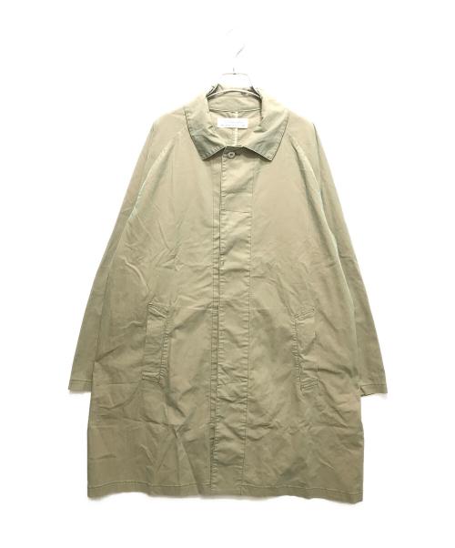 REMI RELIEF（レミレリーフ）REMI RELIEF (レミレリーフ) BEAMS PLUS (ビームスプラス) 別注 Balmacaan Coat(バルマカーンコート) ベージュ サイズ:XLの古着・服飾アイテム