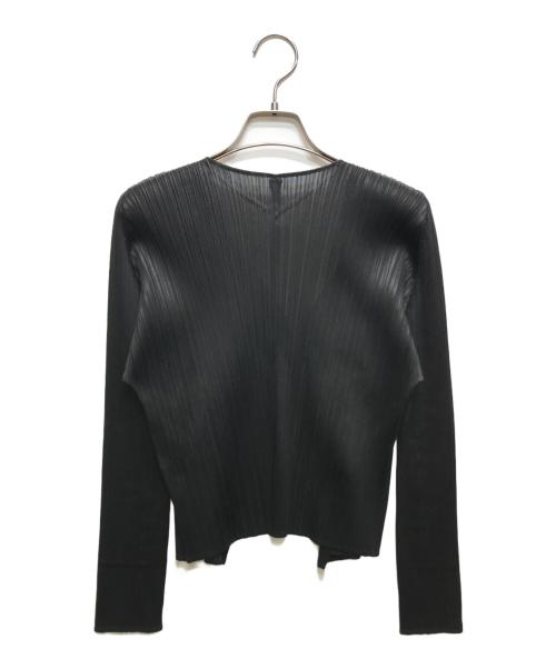 PLEATS PLEASE（プリーツプリーズ）PLEATS PLEASE (プリーツプリーズ) BASICKS CARDIGAN（ベーシックカーディガン）PP05JO106 ブラック サイズ:3の古着・服飾アイテム