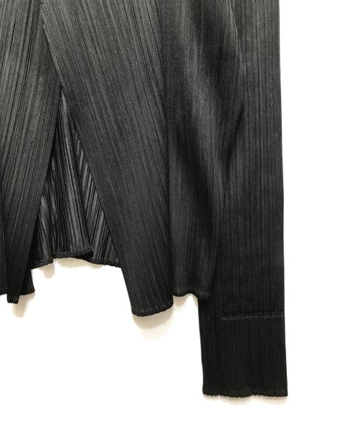 PLEATS PLEASE（プリーツプリーズ）PLEATS PLEASE (プリーツプリーズ) BASICKS CARDIGAN（ベーシックカーディガン）PP05JO106 ブラック サイズ:3の古着・服飾アイテム