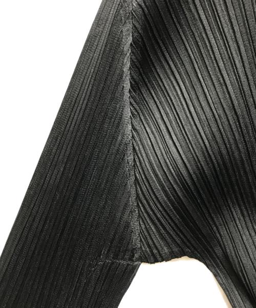 PLEATS PLEASE（プリーツプリーズ）PLEATS PLEASE (プリーツプリーズ) BASICKS CARDIGAN（ベーシックカーディガン）PP05JO106 ブラック サイズ:3の古着・服飾アイテム