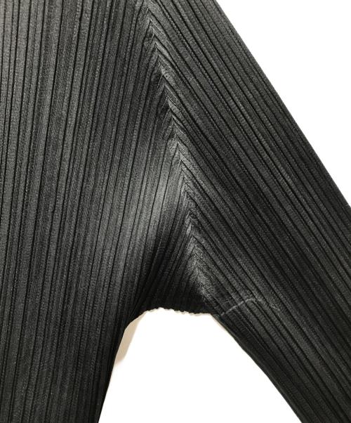 PLEATS PLEASE（プリーツプリーズ）PLEATS PLEASE (プリーツプリーズ) BASICKS CARDIGAN（ベーシックカーディガン）PP05JO106 ブラック サイズ:3の古着・服飾アイテム