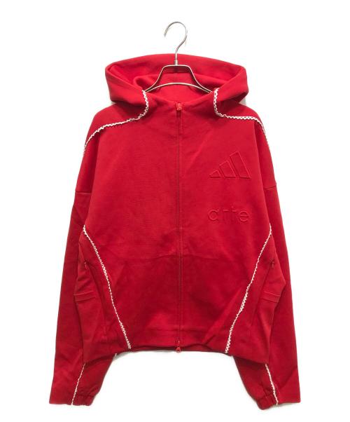 adidas（アディダス）adidas (アディダス) arte Antwerp (アルテアントワープ) Z.N.E. フルジップ トラックトップ　KC9592 レッド サイズ:Sの古着・服飾アイテム