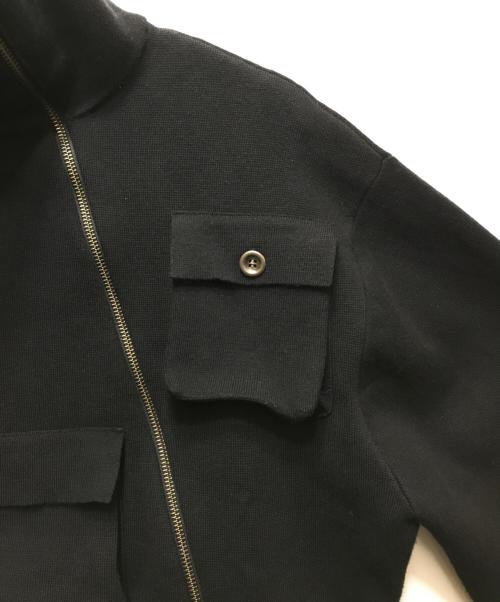 GOAT ESSENCE（ゴートエッセンス）GOAT ESSENCE (ゴートエッセンス) KNIT JACKET(ニットジャケット) / GE0013 ブラック サイズ:Fの古着・服飾アイテム