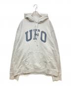 upper field oneアッパー フィールド ワン）の古着「THE COOP HOODED SWEATSHIRT（ザ・コープフーデッドスウェットシャツ）」｜グレー