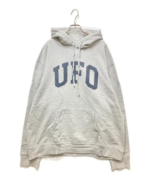 upper field one（アッパー フィールド ワン）UPPER FIELD ONE (アッパー フィールド ワン) THE COOP HOODED SWEATSHIRT（ザ・コープフーデッドスウェットシャツ） グレー サイズ:Fの古着・服飾アイテム