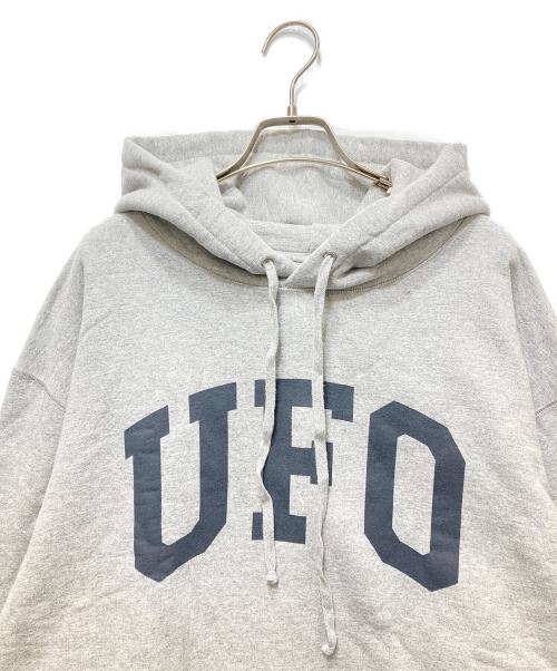upper field one（アッパー フィールド ワン）UPPER FIELD ONE (アッパー フィールド ワン) THE COOP HOODED SWEATSHIRT（ザ・コープフーデッドスウェットシャツ） グレー サイズ:Fの古着・服飾アイテム