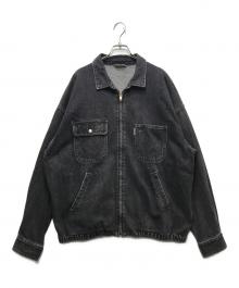 COOTIE PRODUCTIONS（クーティープロダクツ）の古着「DENIM ZIP UP WORK JACKET (BLACK FADE)　23SS / 12.5oz」｜ブラック