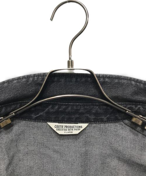 COOTIE PRODUCTIONS（クーティープロダクツ）COOTIE PRODUCTIONS (クーティープロダクツ) DENIM ZIP UP WORK JACKET (BLACK FADE)　23SS / 12.5oz ブラック サイズ:XLの古着・服飾アイテム