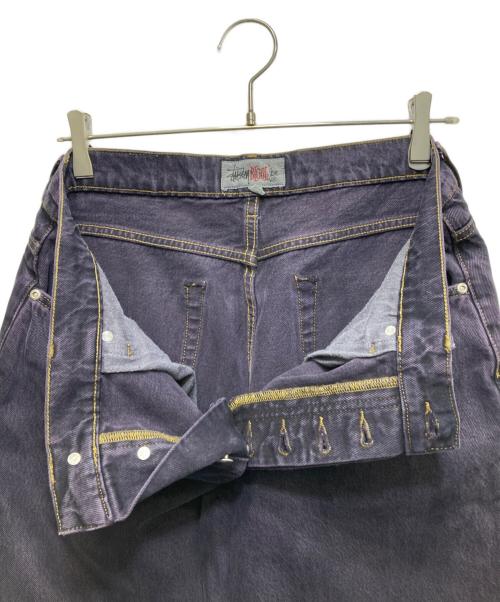 stussy（ステューシー）stussy (ステューシー) DENIM BIG OL JEAN デニムパンツ　116599 パープル サイズ:30の古着・服飾アイテム
