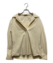 BOTTEGA VENETA（ボッテガベネタ）の古着「スキッパーシャツ　505848 VEPE0」｜アイボリー