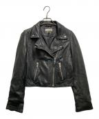 ISABEL MARANT ETOILEイザベルマランエトワール）の古着「レザーライダースジャケット 78-07-66-07012」｜ブラック