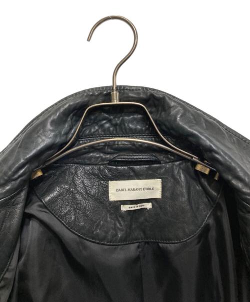 ISABEL MARANT ETOILE（イザベルマランエトワール）ISABEL MARANT ETOILE (イザベルマランエトワール) レザーライダースジャケット 78-07-66-07012 ブラック サイズ:34の古着・服飾アイテム