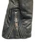 中古・古着 ISABEL MARANT ETOILE (イザベルマランエトワール) レザーライダースジャケット 78-07-66-07012 ブラック サイズ:34：16000円