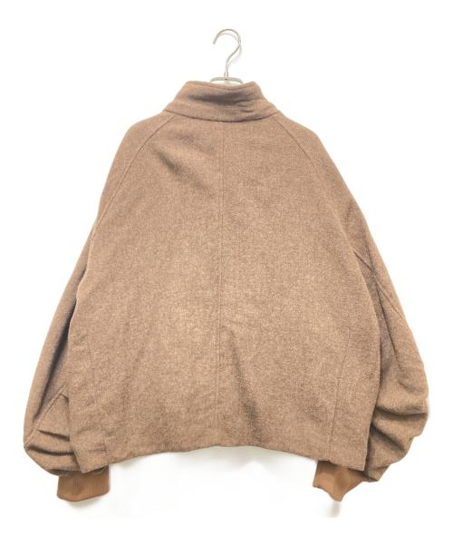 Knuth Marf（クヌースマーフ）KNUTH MARF (クヌースマーフ) ウールジップジャケット KM23SUGG15 ブラウン サイズ:Fの古着・服飾アイテム
