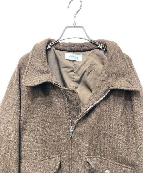 Knuth Marf（クヌースマーフ）KNUTH MARF (クヌースマーフ) ウールジップジャケット KM23SUGG15 ブラウン サイズ:Fの古着・服飾アイテム