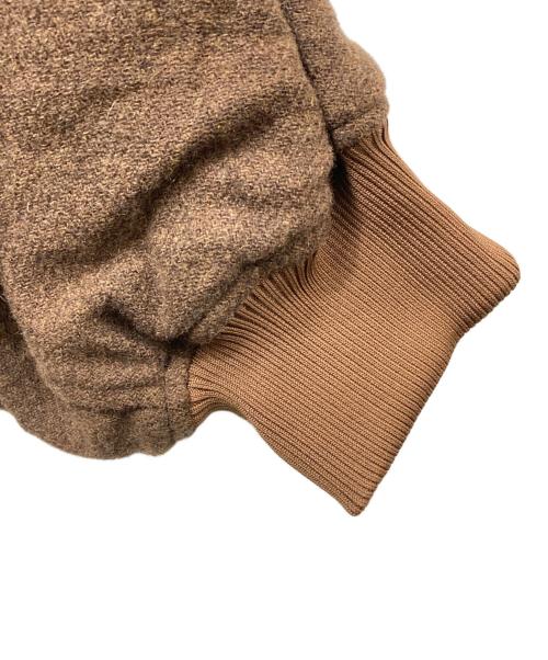 Knuth Marf（クヌースマーフ）KNUTH MARF (クヌースマーフ) ウールジップジャケット KM23SUGG15 ブラウン サイズ:Fの古着・服飾アイテム