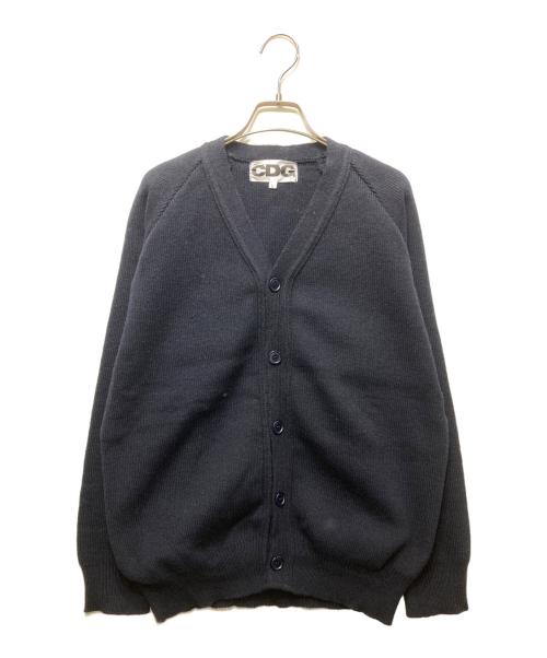 CDG（シーディージー）CDG (シーディージー) バックロゴニットカーディガン SZ-N010 / AD2025 ネイビー サイズ:Lの古着・服飾アイテム