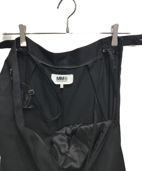 MM6 Maison Margiela（エムエムシックスメゾンマルジェラ）MM6 Maison Margiela (エムエムシックスメゾンマルジェラ) DROP CROTCH TROUSERS / オールインワン　19AW　 ブラック サイズ:44の古着・服飾アイテム