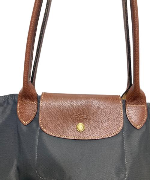 LONGCHAMP（ロンシャン）LONGCHAMP (ロンシャン) LE PLIAGE L / トートバッグ　ル・プリアージュ グレーの古着・服飾アイテム