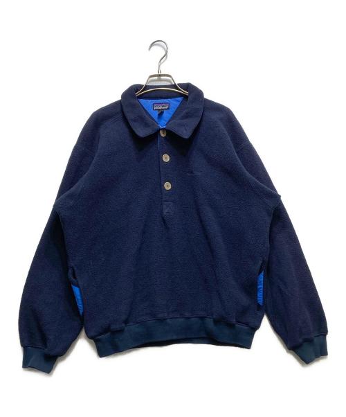 Patagonia（パタゴニア）Patagonia (パタゴニア) 90's シンチラフリースプルオーバージャケット　25630 / USA製 / 91年製 / レジスターマーク入りタグ ネイビー サイズ:Mの古着・服飾アイテム