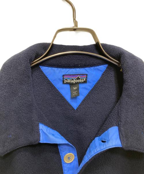 Patagonia（パタゴニア）Patagonia (パタゴニア) 90's シンチラフリースプルオーバージャケット　25630 / USA製 / 91年製 / レジスターマーク入りタグ ネイビー サイズ:Mの古着・服飾アイテム