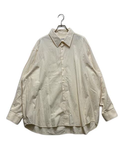 Hed Mayner（ヘド メイナー）Hed Mayner (ヘド メイナー) 22FW OPEN BACK SHIRT(オープンバックシャツ) ベージュ サイズ:Sの古着・服飾アイテム