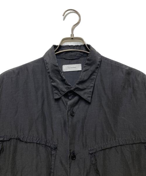 THE JEAN PIERRE（ジャンピエール）THE JEAN PIERRE (ジャンピエール) Tear Off Safari Silk Shirt(ティアオフサファリシルクシャツ)　 ブラック サイズ:48の古着・服飾アイテム
