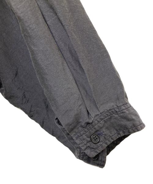 THE JEAN PIERRE（ジャンピエール）THE JEAN PIERRE (ジャンピエール) Tear Off Safari Silk Shirt(ティアオフサファリシルクシャツ)　 ブラック サイズ:48の古着・服飾アイテム