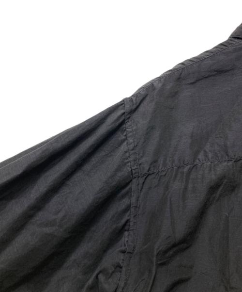 THE JEAN PIERRE（ジャンピエール）THE JEAN PIERRE (ジャンピエール) Tear Off Safari Silk Shirt(ティアオフサファリシルクシャツ)　 ブラック サイズ:48の古着・服飾アイテム