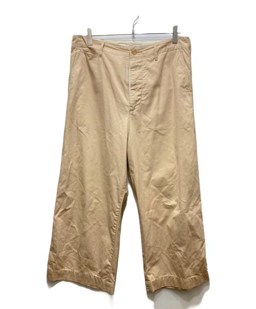 AURALEE（オーラリー）AURALEE (オーラリー) WASHED FINX LIGHT CHINO WIDE PANTS 19SS ベージュ サイズ:4の古着・服飾アイテム