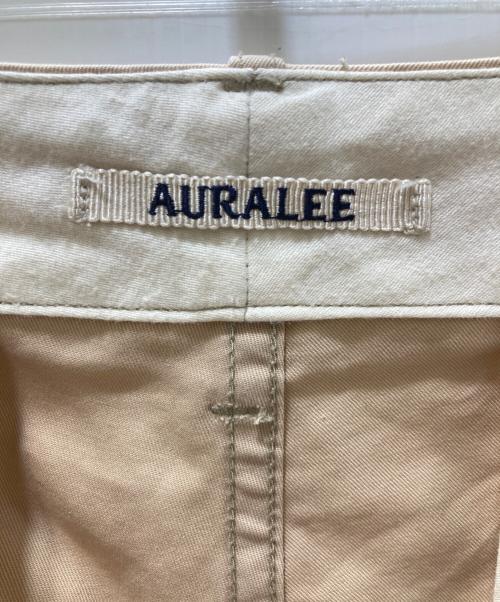AURALEE（オーラリー）AURALEE (オーラリー) WASHED FINX LIGHT CHINO WIDE PANTS 19SS ベージュ サイズ:4の古着・服飾アイテム