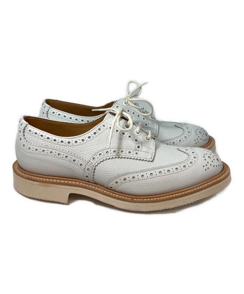 Tricker's（トリッカーズ）Tricker's (トリッカーズ) BOURTON / ウイングチップレザーシューズ ホワイト サイズ: UK 8 1/2の古着・服飾アイテム
