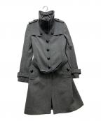 BURBERRY LONDONバーバリーロンドン）の古着「ウールカシミヤスタンドカラーコート B1B-294-08」｜グレー