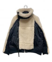 sacai（サカイ）の古着「フォックス シェアリングボンバーブルゾン　 23AW」｜ベージュ