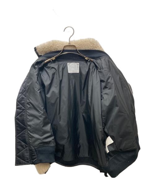 sacai（サカイ）sacai (サカイ) フォックス シェアリングボンバーブルゾン　 23AW ベージュ サイズ:1の古着・服飾アイテム