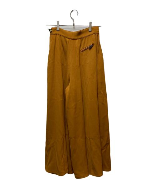 HERMES（エルメス）HERMES (エルメス) パンツレイヤードラップスカート　セリエボタン　 ブラウン サイズ:40の古着・服飾アイテム
