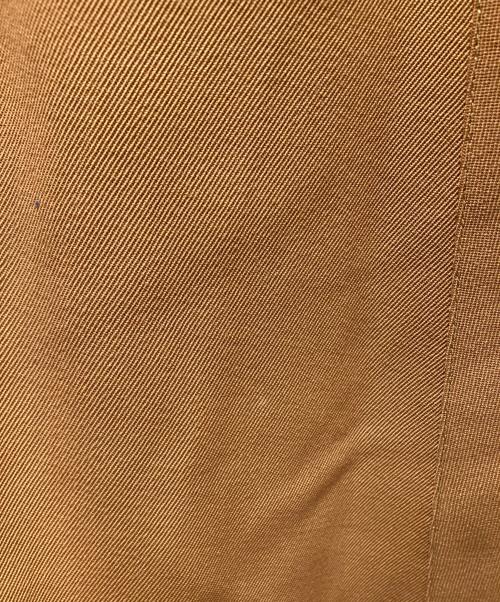 HERMES（エルメス）HERMES (エルメス) パンツレイヤードラップスカート　セリエボタン　 ブラウン サイズ:40の古着・服飾アイテム
