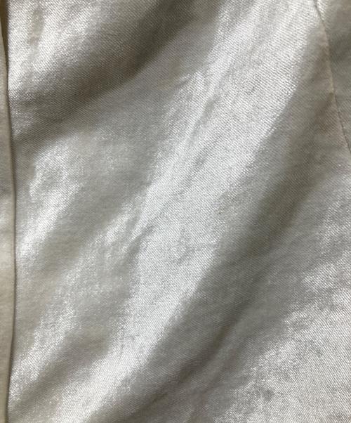 ANN DEMEULEMEESTER（アンドゥムルメステール）ANN DEMEULEMEESTER (アンドゥムルメステール) ベロアジャケット ホワイト サイズ:36の古着・服飾アイテム