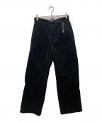 THE NORTHFACE PURPLELABELザ・ノースフェイス パープルレーベル）の古着「Corduroy Wide Straight Field Pants （コーデュロイワイドストレートフィールドパンツ）N25FC099」｜ブラック