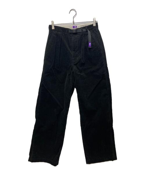 THE NORTHFACE PURPLELABEL（ザ・ノースフェイス パープルレーベル）THE NORTHFACE PURPLELABEL Corduroy Wide Straight Field Pants （コーデュロイワイドストレートフィールドパンツ）N25FC099 ブラック サイズ:Mの古着・服飾アイテム