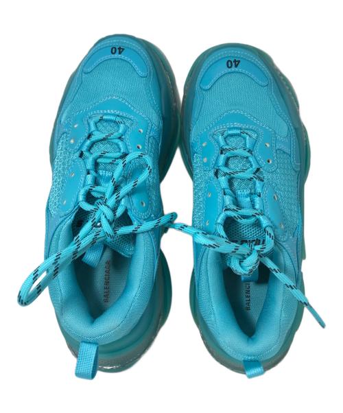 BALENCIAGA（バレンシアガ）BALENCIAGA (バレンシアガ) Triple s clear sole スニーカー 544351 スカイブルー サイズ:26.5の古着・服飾アイテム