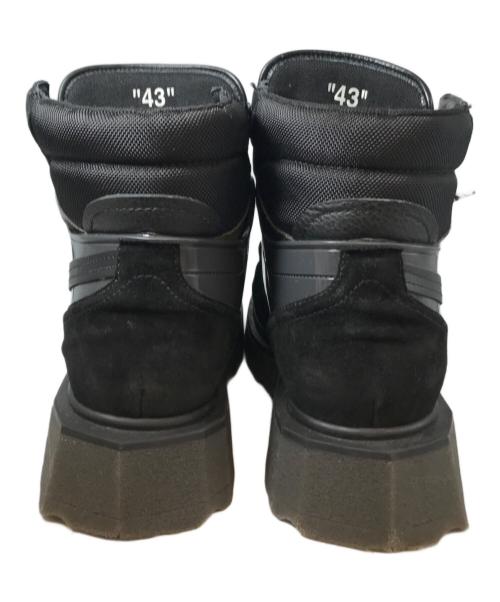 OFFWHITE（オフホワイト）OFFWHITE (オフホワイト) ARROW MOTIF LACE UP HIKING BOOTS ブラック サイズ:43の古着・服飾アイテム