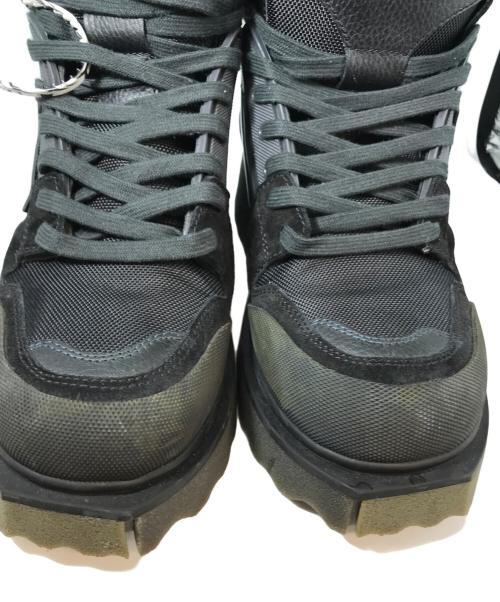 OFFWHITE（オフホワイト）OFFWHITE (オフホワイト) ARROW MOTIF LACE UP HIKING BOOTS ブラック サイズ:43の古着・服飾アイテム