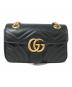 GUCCI（グッチ）の古着「GGマーモント チェーンショルダーバッグ」｜ブラック