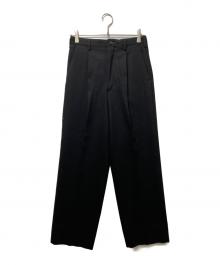 Y's for men（ワイズフォーメン）の古着「ウールタックスラックス　MO-X01-117　2」｜ブラック