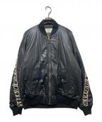 G.V.G.Vジーヴィージーヴィー）の古着「REVERSIBLE LACE UP BLOUSON(リバーシブルレースアップブルゾン) GV2231036 / MA-1」｜ブラック