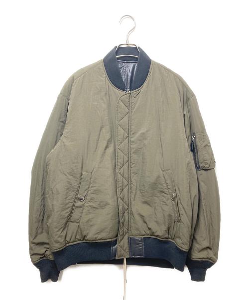 G.V.G.V（ジーヴィージーヴィー）G.V.G.V (ジーヴィージーヴィー) REVERSIBLE LACE UP BLOUSON(リバーシブルレースアップブルゾン) GV2231036 / MA-1 ブラック サイズ:Lの古着・服飾アイテム