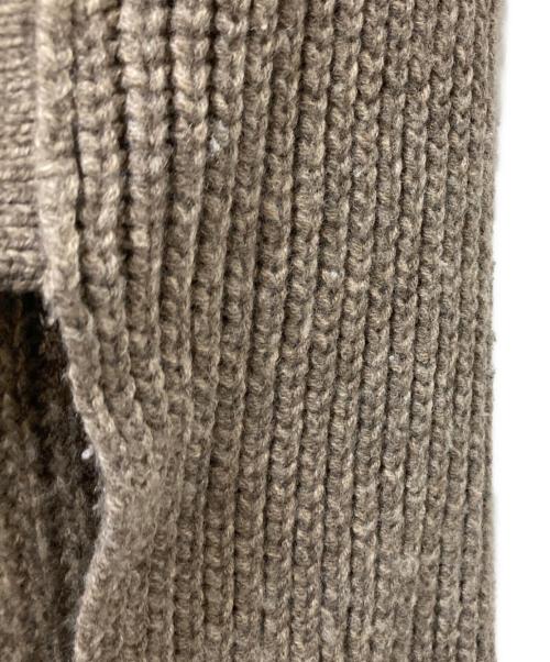 HYKE（ハイク）HYKE (ハイク) RIBED WOOL SLEEVELESS SWEATER DRESS （リブドウールスリーブレススウェッタードレス）202-11203 ベージュ サイズ:1の古着・服飾アイテム